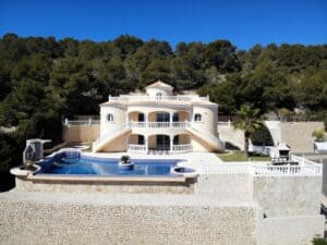 Luxury villa with seaview for sale in Calpe