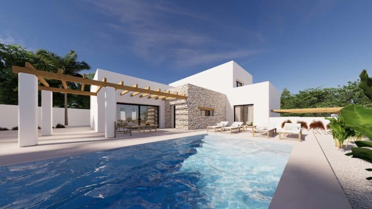 Ibiza style villa for sale in Moraira