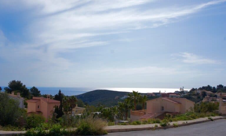 Modern villa project with seaview for sale in Benitachell