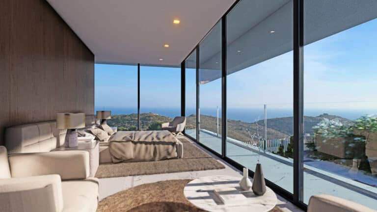 Villa project with sea view for sale in Moraira