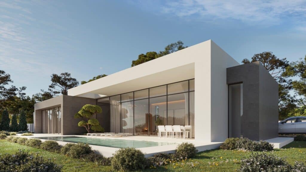 Project for single-storey villa for sale in Calpe